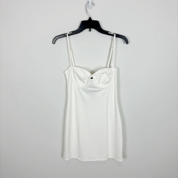 Michael Costello x REVOLVE Noelle Mini Dress in Ivory Size M - Picture 2 of 11